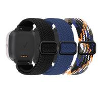 Stretchy Braided Bands Compatible with Gizmo Watch 3 2 1 Band for Kids/Cosmo JrTrack Watch/Gabb Watch 3e 3 2 1/ SyncUP Kids, Soft Breathable Adjustable 20mm Smartwatch Strap for Boys Girls