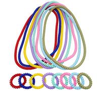 Stretchy Coil Chew Necklaces and Bracelets for Sensory Kids, 16 Pack Teething Bracelets Necklace for Boys and Girls with Autism ADHD SPD, Fidget Toys for Autistic Children Reduce Biting and Anxiety