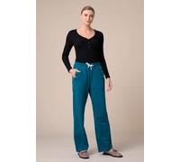 Stretchy Embroidery Design Details Trousers Enorsia Blue 8
