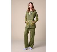 Stretchy Embroidery Design Details Trousers Enorsia Green 18