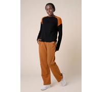 Stretchy Embroidery Design Details Trousers Enorsia Orange 16