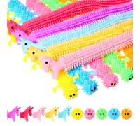 Stretchy Fidget Toy, 24pcs Toys, Dinosaurs, Dog, Caterpillars, Horse Sensory Toy, Retractable Anxiety Relief Toys, Perfect for Children's Birthdays, Halloween and Christmas Parties