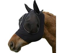 Stretchy Fly Mask with Ear Protection, Breathable, Ultra Soft, For All Horse Sizes, Insect Sun Protection, Horse Face Mask (A, 24 x 24 cm)