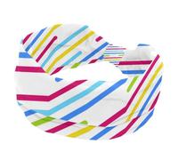 Stretchy Headbands for Women, Parallel Colorful Lines Absorbed Sweat Sport Yoga Workout Headband, Soft Wide Hairband, Twist Knotted Hairwrap