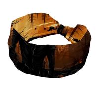 Stretchy Headbands for Women, Yoga Workout Sport Headband, Halloween Scarecrow Twisted Knot Turban Hair Wrap, Wide Hairband for Girls Ladies