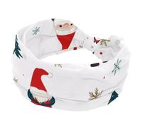 Stretchy Headbands for Women, Yoga Workout Sport Headband, Twisted Knot Turban Hair Wrap, Christmas Tree Snowflake Cartoon Santa Claus Wide Hairband for Girls Ladies