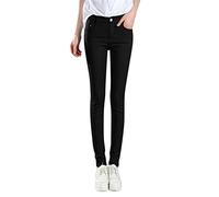 Stretchy Jeggings for Women Stretch Pull On Trousers High Waist Tummy Control Leggings with Pockets Skinny Tights Fashion Work Office Tapered Petite Regular Pencil Pants Trousers for Ladies Black