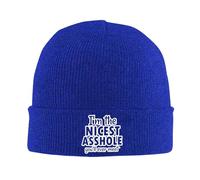 Stretchy Knit Cuffed Hats,I'm The Nicest Asshole You'll Ever Meet,Brimless Hat,Warm Knitted Beanies Cap for Yoga,Teens,Outdoor