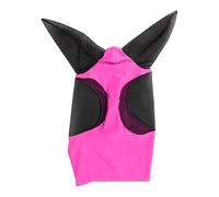 Stretchy Knitted Mesh Mask Ear Protection Masks Protector Equine Horse Riding Equestrian Equipment for Horse(Red)
