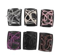 Stretchy Magic Hair Combs Adjustable Elastic Hair Clips for Women Styling Accessories for Parties Dates Weddings 6 Pack Assorted Colors