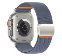 Stretchy Magnetic Straps for Apple Watch Ultra/2 Strap 49mm 46mm 45mm 44mm 42mm 41mm 40mm 38mm iWatch Men/Women,Elastic Nylon Fabric Sport Replacement Band for Apple Watch Serie 10 9 8 7 6 5 4 3 SE/2