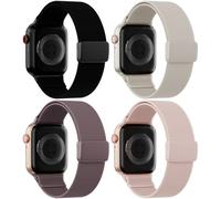 Stretchy Nylon Loop with Magnetic Clasp Compatible with Apple Watch Bands 38mm 40mm 41mm 42mm 44mm 45mm 46mm 49mm Women Men, Sport Strap Elastic fabric for iWatch Series 11 10 9 8 SE 7 6 5 Ultra 3/2/1