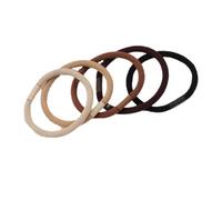 Stretchy Ponytail Holders 10Pcs Gradient Milk Tea Color Hair Rope Basic Hair Ring Rubber Band Simple High Elastic Hair Rope Doesn'T Hurt Hair Jewelry Female