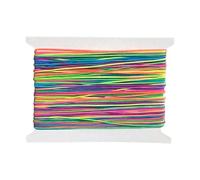 Stretchy Rainbow Bracelet String for Bracelet Making, 1mm x 20m Colorful Elastic Thread, Jewellery Wire Elastic Cord for Necklaces, Beading,Clay Beads, Jewelry, Sewing, Crafts