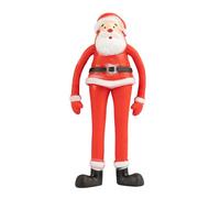 Stretchy Santa Toy - Squishy Father Christmas Stress Reliever - Fun Festive Stocking Filler - Pull, Stretch & Squeeze - Secret Santa Gift & Christmas Party Bag Toy - 12cm (1 Stretchy Santa)