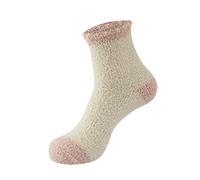 Stretchy Socks Cotton Breathable Warm Ladies Gift Womens Fuzzy Socks Cozy Winter Cabin Slipper Warm Fleece Soft Thick Comfy Socks Stretchy Socks Cotton Breathable Warm Ladies Gift (B, One Size)