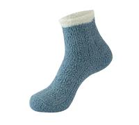 Stretchy Socks Cotton Breathable Warm Ladies Gift Womens Fuzzy Socks Cozy Winter Cabin Slipper Warm Fleece Soft Thick Comfy Socks Stretchy Socks Cotton Breathable Warm Ladies Gift (Blue, One Size)