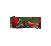 Stretchy Soft Red birds Print Bows Headband – Cute, Delicate, Hair Accessories for Infant – Full Moon Gift