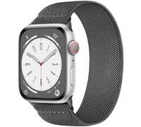 Stretchy Solo Loop Bands Compatible with Apple Watch Band 44mm 45mm 46mm 49mm 42mm Women Men, Soft Nylon Elastic Sport Strap Wristband for iWatch Series 11 10 9 8 7 6 5 4 3 Ultra SE 3/2/1, DarkGray XS