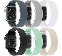 Stretchy Solo Loop Compatible with Apple Watch Band 38mm 40mm 41mm 42mm 44mm 45mm 46mm 49mm Women Men, Adjustable Soft Nylon Sport Elastic Strap for iWatch Series 11/10/9/8/SE/7/6/5/4/3 Ultra