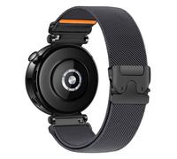 Stretchy Sport Nylon Fabric Bands for Garmin Venu 3S 2S/Vivoactive 4S/Vivomove 3S/Forerunner 255S 265S Band Women, 18mm Parachute Buckle Stretchy Watch Bands for Huawei Watch Gt 5/4 41mm