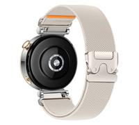 Stretchy Sport Nylon Fabric Bands for Garmin Venu 3S 2S/Vivoactive 4S/Vivomove 3S/Forerunner 255S 265S Band Women, 18mm Parachute Buckle Stretchy Watch Bands for Huawei Watch Gt 5/4 41mm