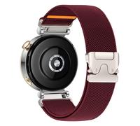 Stretchy Sport Nylon Fabric Bands for Garmin Venu 3S 2S/Vivoactive 4S/Vivomove 3S/Forerunner 255S 265S Band Women, 18mm Parachute Buckle Stretchy Watch Bands for Huawei Watch Gt 5/4 41mm