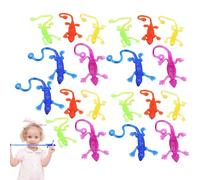 Stretchy Sticky Toys, 20 Pcs Hand Fidget Toys, Sticky Lizard Set, Colorful Window Crawlers, Easter Basket Stuffers, Goodie Bag and Supplies