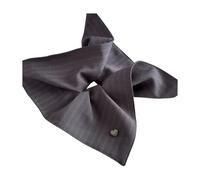 Stretchy Streaky Hair Scrunchie with Heart Particulars French Frame Cloth Coverage for Women Girls Accessory Women ' s Elegant Coverage