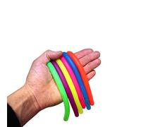 Stretchy Strings 6 x Smooth & 6 x Textured Stretchy Strings/Snakes Sensory Toys, Build Resistance & Muscle Power Squeeze Pull Fidget Toys - 12 Pack