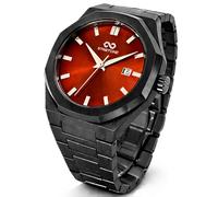 Stretone Men’s Octagonal Stainless Steel Watch - 316L Luxury Sport Bracelet Watch with Japanese Quartz Movement, 5ATM Water Resistant, Integrated Bracelet Design