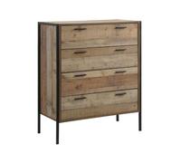 Stretton Four Drawer Chest - Rustic Oak