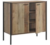Stretton Industrial Sideboard - 2 Door - Small - Rustic Oak Effect
