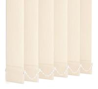 STRETTON IVORY MADE TO MEASURE VERTICAL BLIND REPLACEMENT SLATS 89mm (3.5") WIDE FREE WEIGHTS & CHAIN INCLUDED