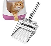 Streuschaufeln - Siebschaufel | 27.5 x 13 cm Metal All Katzentoilettenschaufel | Katzenschaufel Für Katzentoilette | Double Filtrations-Kackschaufel, Schaufelsieb Für Die Innenreinigung Von