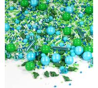 Streusel Dino Park Mix 90g by STREUSEL GLÜCK cake decoration dinosaurs white green blue colorful sprinkles sugar litter perfect for kids birthday birthday boy cupcakes muffins cake pops