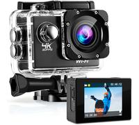 Strex Action Camera 4K 16MP 60FPS - 30M Waterproof WiFi - Accessories Included
