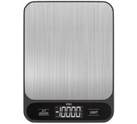 Strex Digital Kitchen Scale 1g-10kg Tare Function LCD Batteries Incl Stainless