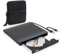 Strex External DVD Player Burner USB / USB-C CD/DVD Plug & Play Windows Mac Linu