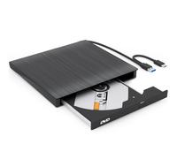 Strex External DVD Player Burner USB / USB-C CD/DVD Plug & Play Windows Mac Linu