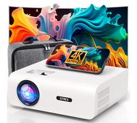 Strex Projector 1080P Full HD 15000 Lumen WiFi Bluetooth Mini Beamer + Screen