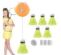 Streysisl Badminton Single-Player Rebound Trainer | Badminton Solo Equipment Practice | Badminton Single Training Kit Agility Training with Elastic Cords for Kids Adult