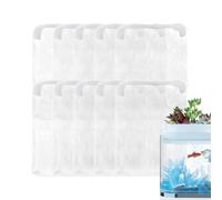 Streysisl Filter Bags for Fish Tank - Zip Closure,Aquarium Media Mesh Bag | for Activated Carbon Water Maintenance Freshwater Homeowners Adults Professionals