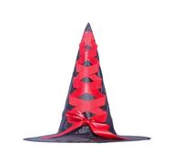 Streysisl Halloween Witch Hat for Girls, Witch Accessories for Spooky Halloween, Costume Skull Broom Ribbon Hat for Theme Party, Costume Party, Parade, Role-Play