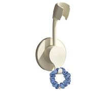 Streysisl Handheld Shower Head Holder, Rotatable No Drill Showerhead Holder, Ergonomic Adjustable Wand Stand Bracket for Apartment Hotel Dorm Bathroom