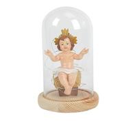 Streysisl Little Jesus Figures - Luminous Religious Figurine with Light - Glowing Collectible Table Piece for Home Office Church Decoration Holiday Believers Christian Nativity Scene