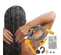 Streysisl Portable Shower for Camping,12V Electric Camp Shower Pump - Outdoor Camping Showers, Accessories for RV Road Travel Garden Watering