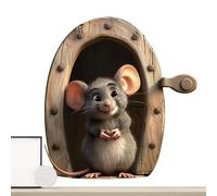 Streysisl Printed Animal Mice, Cartoon Mice in The Decals, Animal Stickers, Peel and Stick Decals, Adhesive Mice in Decal for Kids Room, Children's Room, Indoor