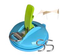 Streysisl Suction Cup Hangers Heavy Duty,Heavy Duty Suction Cups Anchors with Hooks - Strong Adhesion Tie Down Clips for RV Van Car Awning SUV Tent Truck Camping Trap