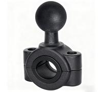 Strg 1'' Ball Handlebar Mount Rail Base, Handlebar Mount for Round Rails 0.75'' to 0.9'' in Diameter, Compatible with RAM Mounts B Size 1 inch Ball Double Socket Arm & Bike Motorcycle Phone Holder